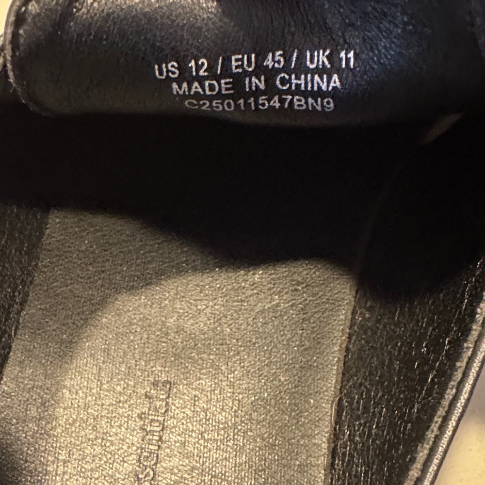 Amazon Essentials Black Leather Derbys - image 3